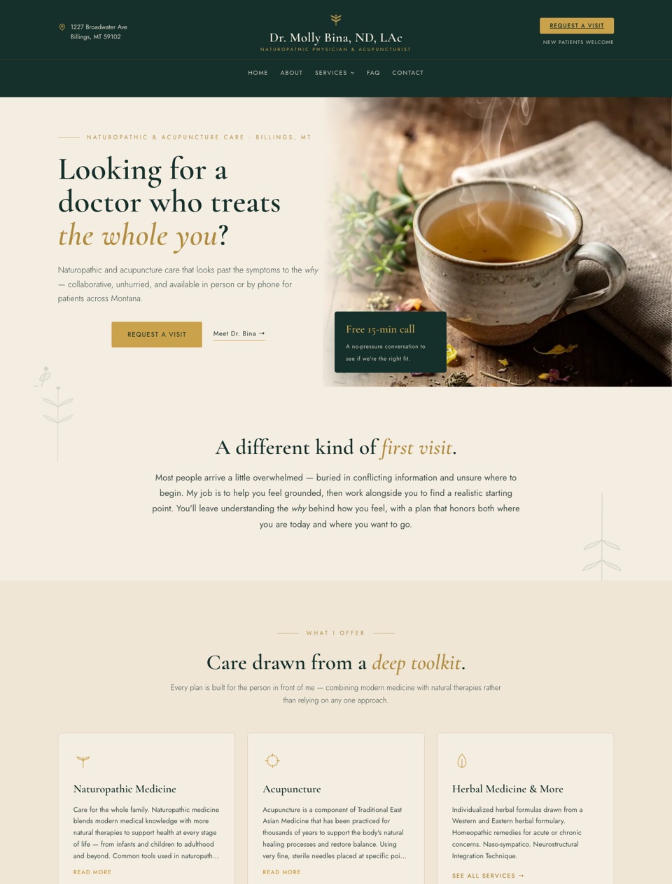 Dr. Molly Bina website